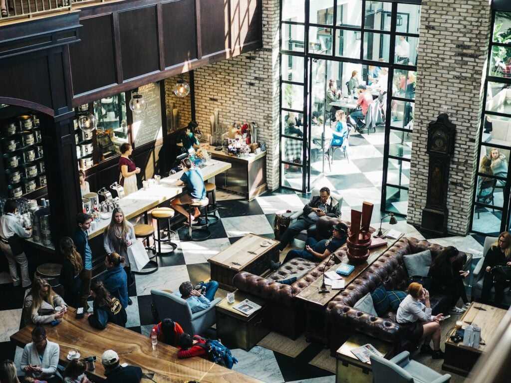 Busy Coffee Shop